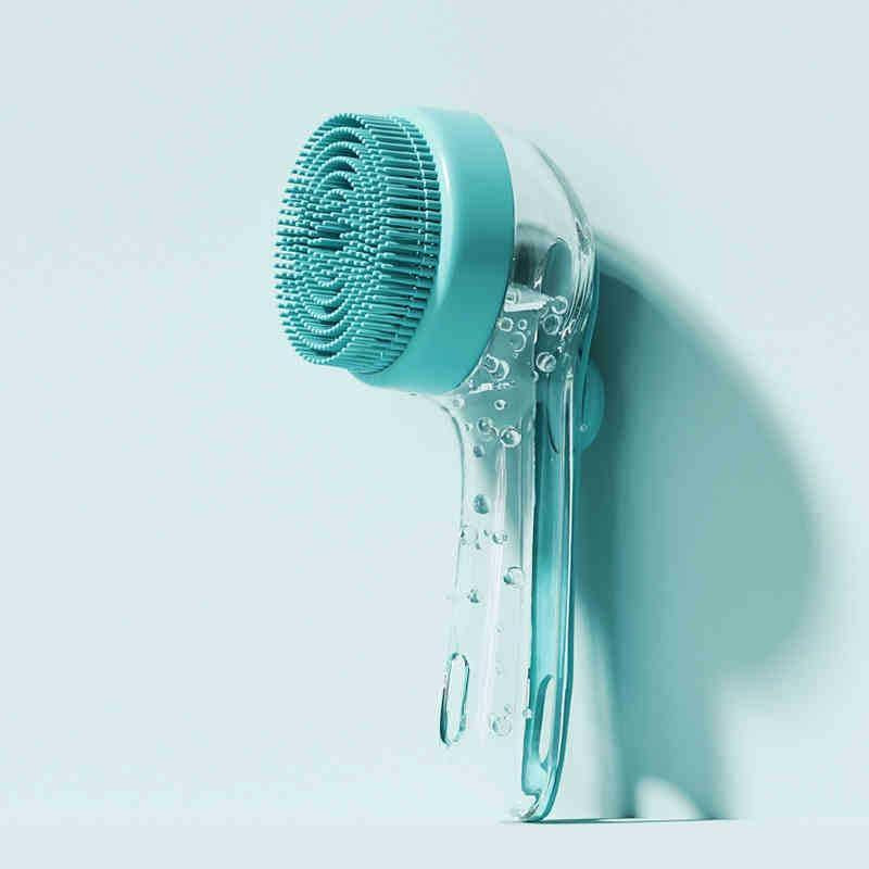 2025 Upgraded Pet Bath Brush Dog Cat Grooming Massage Wash Brush Deshedding Shower Tool for Bathing Silicone Bristle Soft Dispenser Silicone Massager