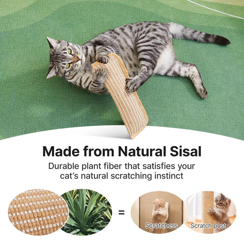 Potaroma Interactive Catnip Chew Toy with [6000Mg A+ Organic Catnip], Soft Sisal Material Scratching and Kicker Cat Toys for Indoor Kittens, Drives Bored Cats Crazy with Fun