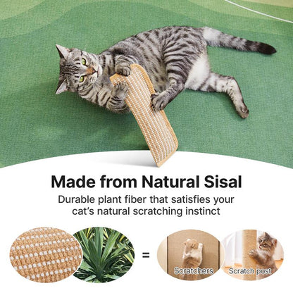 Potaroma Interactive Catnip Chew Toy with [6000Mg A+ Organic Catnip], Soft Sisal Material Scratching and Kicker Cat Toys for Indoor Kittens, Drives Bored Cats Crazy with Fun