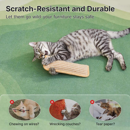 Potaroma Interactive Catnip Chew Toy with [6000Mg A+ Organic Catnip], Soft Sisal Material Scratching and Kicker Cat Toys for Indoor Kittens, Drives Bored Cats Crazy with Fun