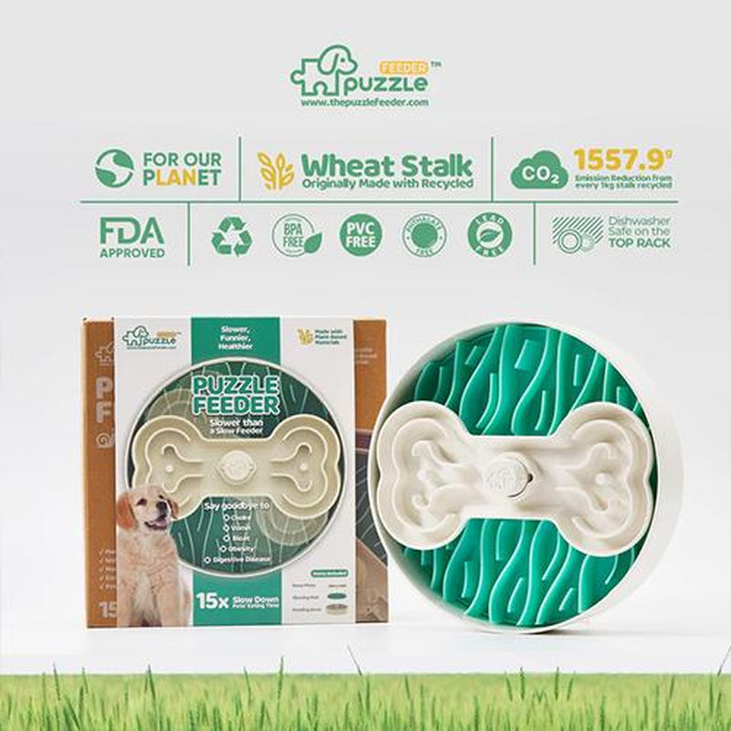 Puzzle Feeder, Slow Feeder Dog Bowl with 4 Slow Feeder Modes